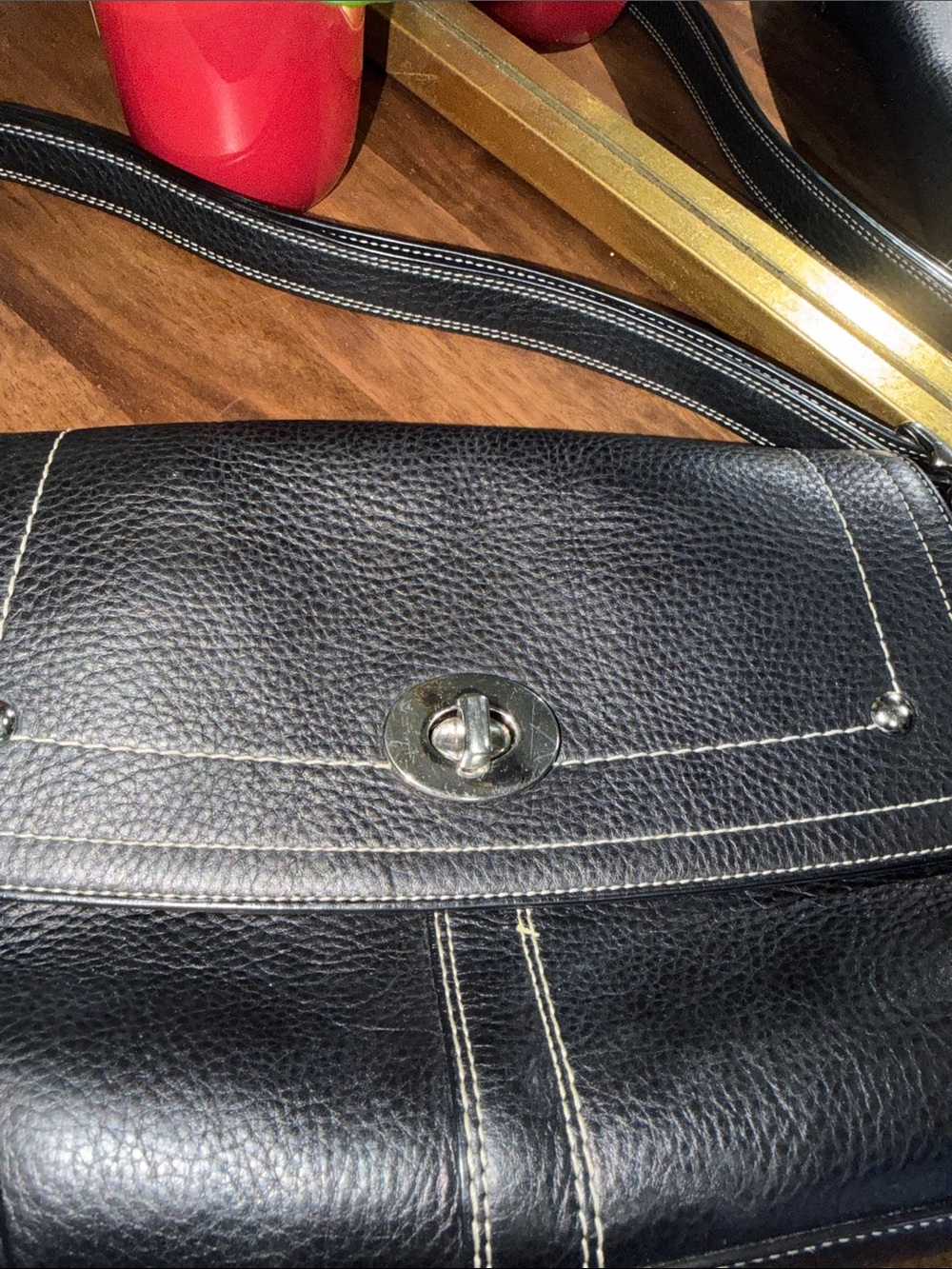 Coach Hamilton flap the lock leather bag - Picture 6 of 10